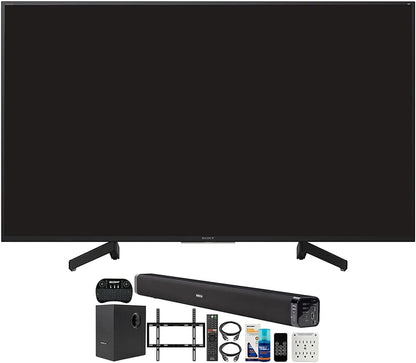 Sony XBR-49X800G 49-Inch 4K UHD Smart TV Bundle