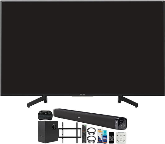 Sony XBR-49X800G 49-Inch 4K UHD Smart TV Bundle