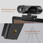 Generic 2K Auto Focus USB Webcam with Privacy Shutter