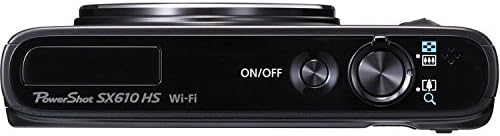 Canon 0111C001 PowerShot SX610 HS: 18x Zoom, Wi-Fi Camera (Black)