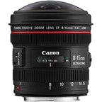 Canon 4427B002 EF 8-15mm Fisheye Ultra-Wide Zoom Lens