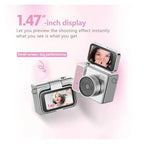 NKVADZBSFEP Retro Mini Digital Camera with Flip Screen
