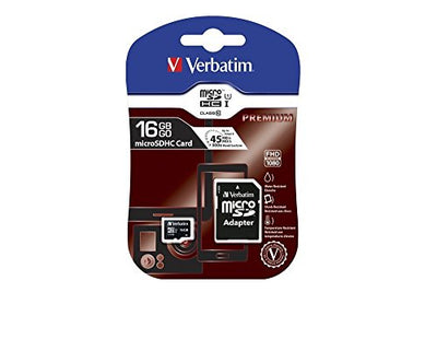 Verbatim Premium 16GB microSDHC UHS-I Class 10 Card