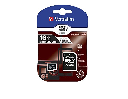 Verbatim Premium 16GB microSDHC UHS-I Class 10 Card — main product image