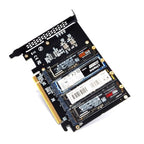 TukeSM PCIe 4.0 x16 Quad NVMe M.2 Adapter Card