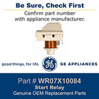 GE WR07X10084 Refrigerator Compressor Start Relay OEM