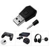 QLECMSGSW Bluetooth 5.0 Audio Adapter Dongle with Microphone