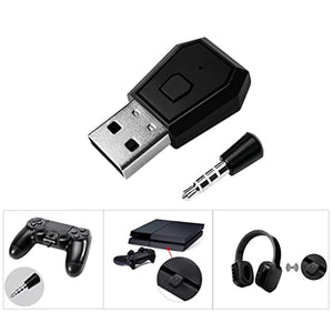 QLECMSGSW Bluetooth 5.0 Audio Adapter Dongle with Microphone