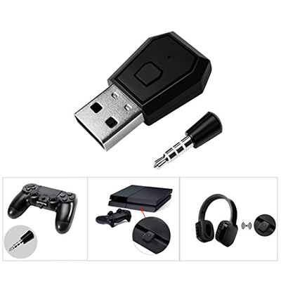 QLECMSGSW Bluetooth 5.0 Audio Adapter Dongle with Microphone