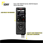 Sony 8541723570 UX570 Digital Voice Recorder Bundle