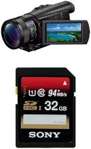 Sony FDR-AX100/B 4K Video Camera with Memory