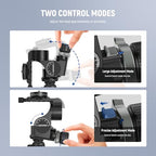 Neewer GM38 3-Way Geared Tripod Head with QR Plate