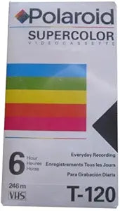 Polaroid 5270195 Supercolor Video Cassette VHS T-120