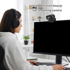 Masreoi 2K USB Webcam with Autofocus and Privacy Shutter