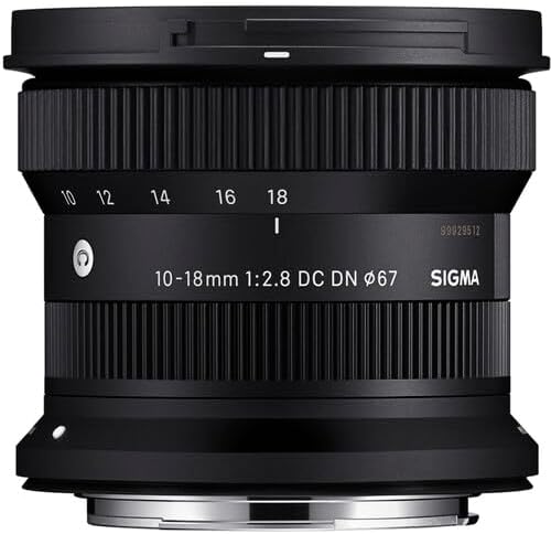 Sigma 10-18mm DC DN Lens: Canon RF Mount, Wide Angle