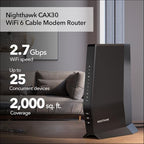 NETGEAR Nighthawk CAX30 Cable Modem Wi-Fi 6 Router Combo