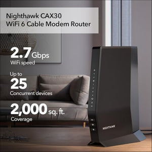 NETGEAR Nighthawk CAX30 Cable Modem Wi-Fi 6 Router Combo