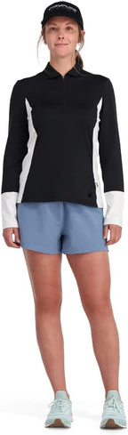 Spyder 234209 Womens Arc Graphene Tech Zip Neck Top