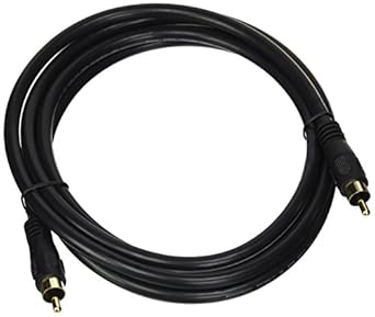 Monoprice 100619 6ft Coaxial Cable RCA Male RG-59U Subwoofer — main product image