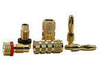 Monoprice 102801 Gold Plated Speaker Banana Plugs (Pair)