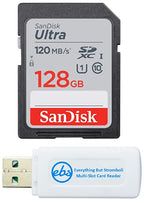 SanDisk 128GB SD Ultra 120MB/s Memory Card Bundle