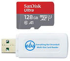SanDisk SDSQUAR-128G 128GB Micro Memory Card Bundle
