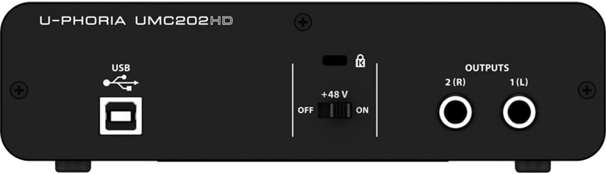 Behringer UMC202HD U-PHORIA USB Audio Interface with MIDAS Preamps