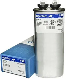 GE Genteq Z97F9625 15 uf MFD 440 Volt Capacitor — main product image