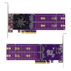 Kelvix ASM2824 2-Bay PCIe Storage Expansion Card with Cooling Fan