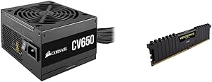 Corsair CV650 650W Power Supply & 16GB DDR4 RAM Kit — main product image