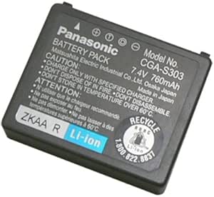 Panasonic CGA-S303A/1B Lithium-Ion Camcorder Battery — main product image