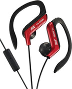 JVC HAEBR80R Sports Clip Headphones Red