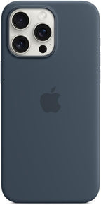Apple iPhone 15 Pro Max Storm Blue Silicone Case