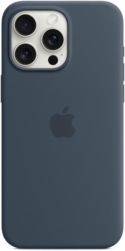 Apple iPhone 15 Pro Max Storm Blue Silicone Case