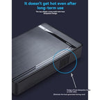 ALFYRCFT USB 3.0 External Hard Drive Enclosure for 2.5/3.5in SATA