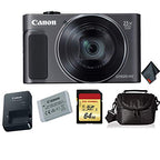 Canon PowerShot SX620 HS: Digital Camera (Black) Bundle (Renewed)