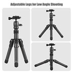 Qiilu Aluminum Alloy Desktop Tripod with 360° Ball Head