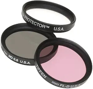 Tiffen 58DFK3 58mm Deluxe 3 Filter Kit Camera Lens