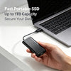 DIUOTECT 128GB USB-C Portable External Drive