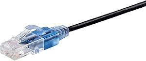 Monoprice 133226 Cat6A Ethernet Cable 50ft Black 5-Pack