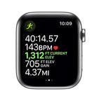 Apple Series 5 44mm GPS + Cellular Stainless Steel Renewed