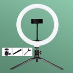BFKRYP Circular LED Fill Light with Desktop Tripod
