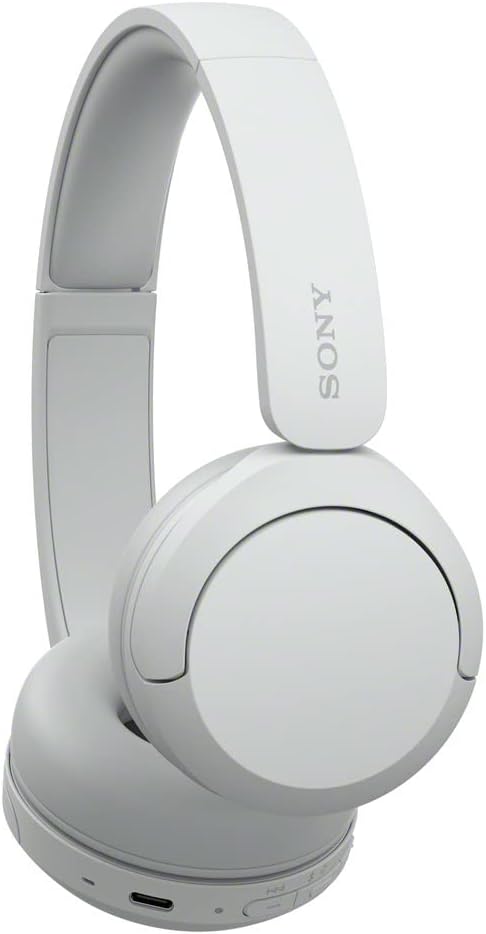 Sony WHCH520/W Wireless On-Ear Bluetooth Headphones White