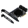 MEKTRIQEC 10-Port SATA 3.0 PCIe Storage Expansion Card