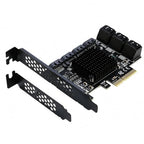 MEKTRIQEC 10-Port SATA 3.0 PCIe Storage Expansion Card