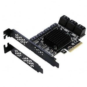 MEKTRIQEC 10-Port SATA 3.0 PCIe Storage Expansion Card