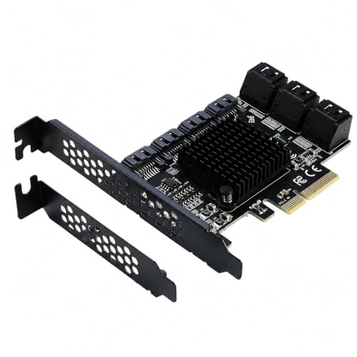 MEKTRIQEC 10-Port SATA 3.0 PCIe Storage Expansion Card — main product image