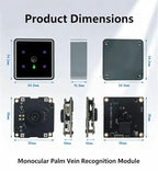 Dual-Lens Palm Vein & Palm Print Biometric Recognition Module