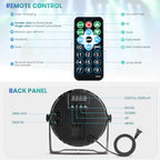 Czgor 54 LED RGBW Par Stage Light with Remote and DMX