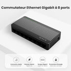 Tenda 8-Port Gigabit Unmanaged Ethernet Switch